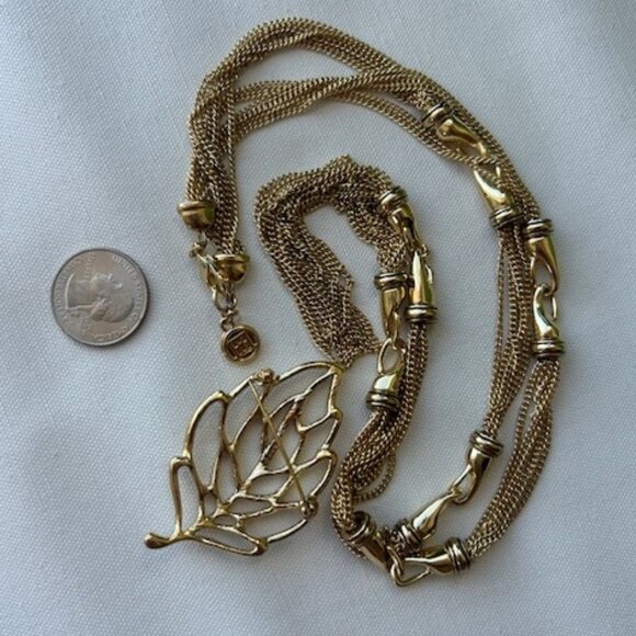 DANA BUCHMAN//CROWN TRIFARI Necklace Brooch SET - Picture 9 of 10